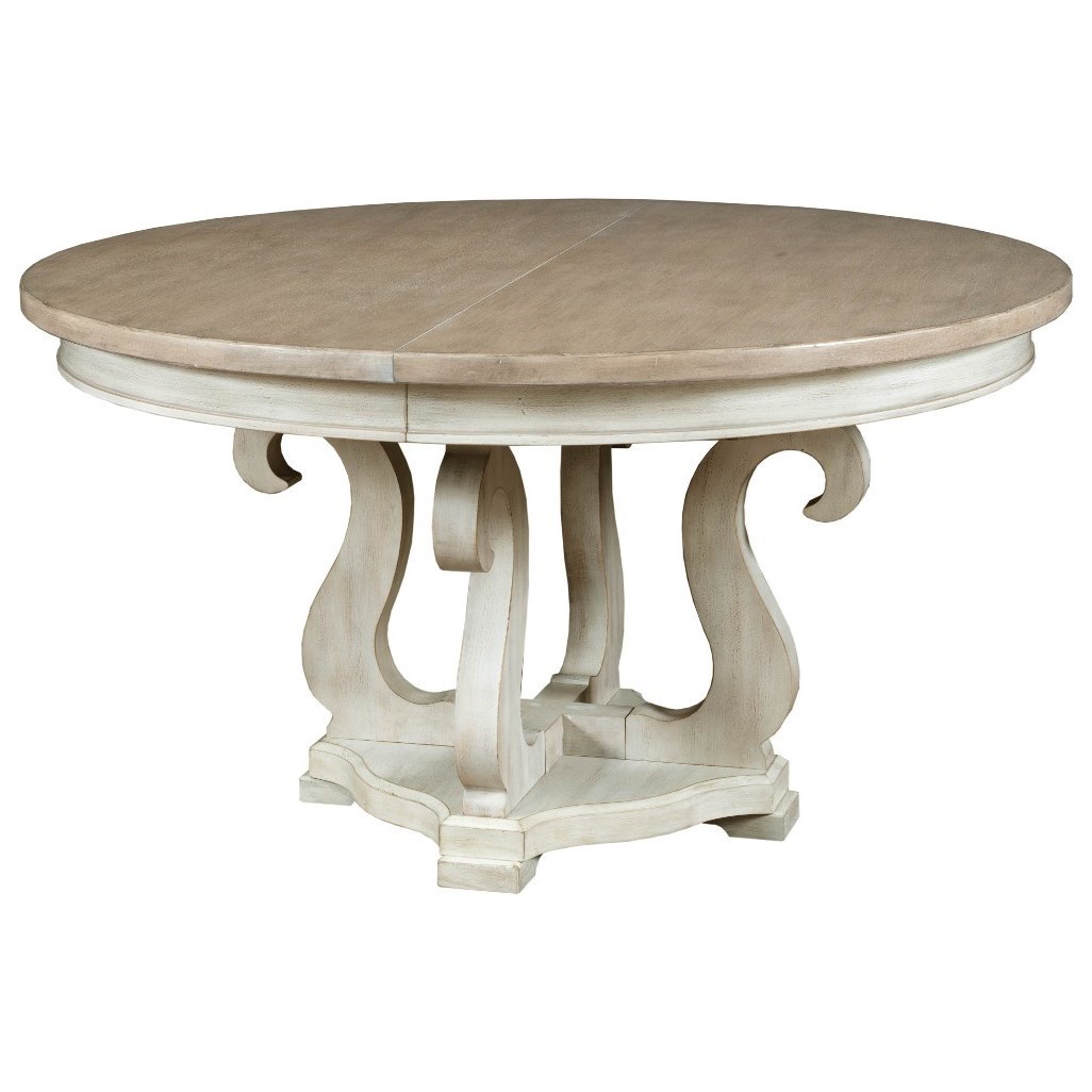 American Drew Litchfield 750 750701R Sussex Round Dining Table with 20
